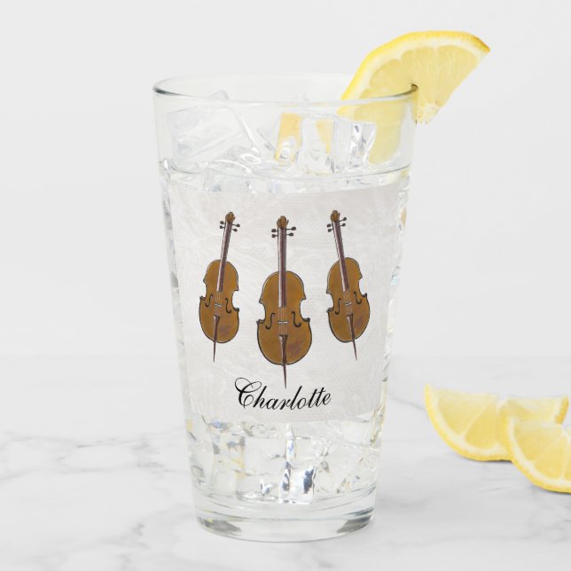 Personalised cello gift glass (Back Ice)