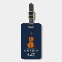 Personalised Cello Script Monogram Musician