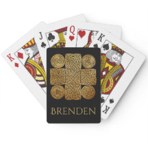 Personalised Celtic Cross Bicycle Playing Cards