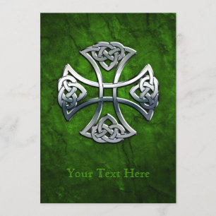 Personalised Celtic Cross Invitation