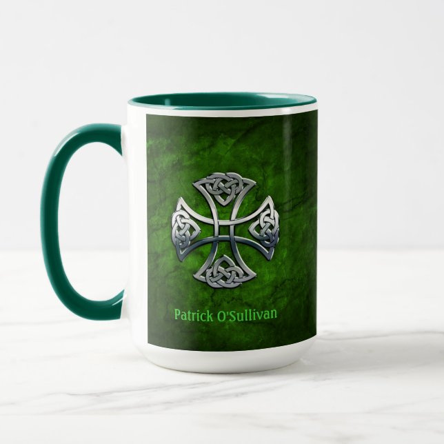 Personalised Celtic Cross Mug (Left)