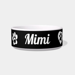 Personalised Ceramic Cat Bowl, customised Cat Gift Bowl