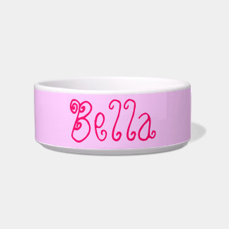 Personalised Ceramic Dog Bowl Female Names Bella