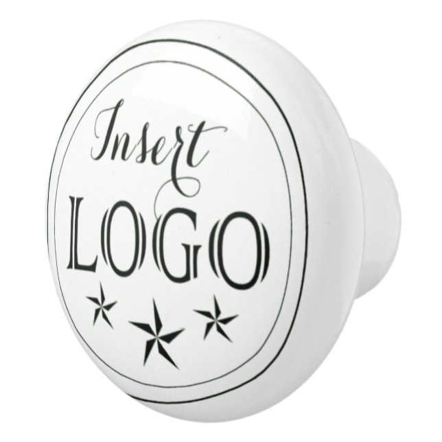 Personalised Ceramic Knob with Your Logo (Right)