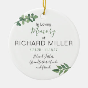 Personalised Ceramic Memorial Ornament