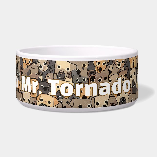 Personalised Ceramic Pet Bowl (Front)