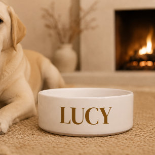 Personalised Ceramic Pet Bowl – Custom Dog Name