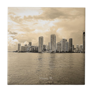 Personalised Ceramic Tile - Miami, Florida