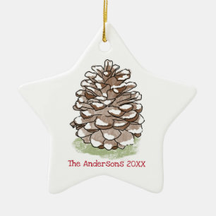Personalised Ceramic Tree Decoration