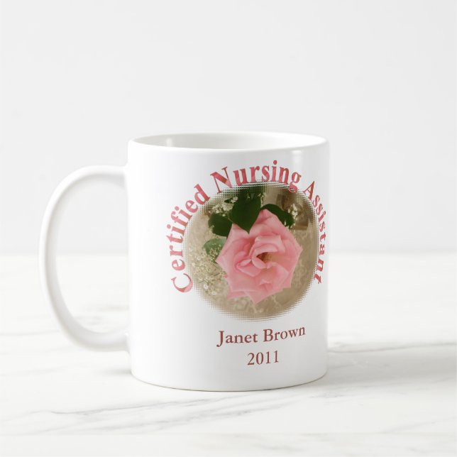 Personalised Certified Nursing Assistant Mug (Left)