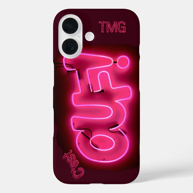 Personalised C'est Ouf! {It's Crazy!) Neon Pink Case-Mate iPhone Case (Back)