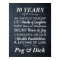 Personalised Chalk Wedding Anniversary Milestones