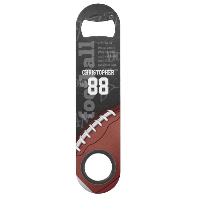 Personalised Chalkboard American Football (Front)