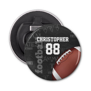 Personalised Chalkboard American Football Bottle Opener
