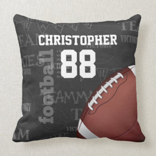 Personalised Chalkboard American Football Cushion
