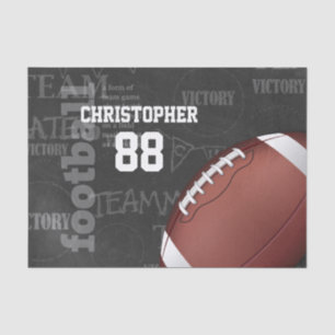 Personalised Chalkboard American Football Tissue Paper