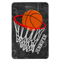 Personalised Chalkboard Basketball and Hoop
