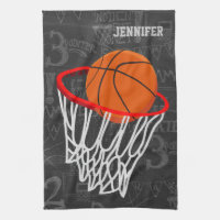 Personalised Chalkboard Basketball and Hoop