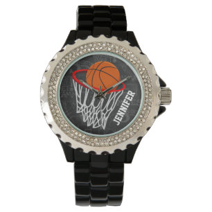 Personalised Chalkboard Basketball and Hoop Watch