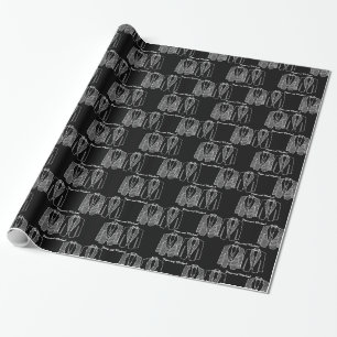Personalised Chalkboard Gay Wedding Gift Wrap