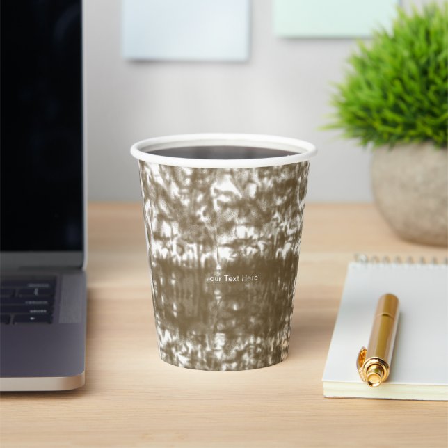 Personalised Champagne Beige Party Cups (Insitu)
