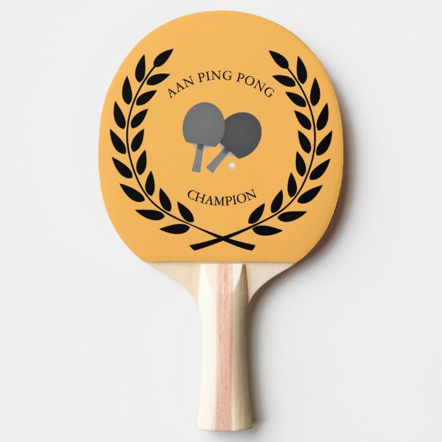 Personalised Champion Ping Pong Paddle (Front)