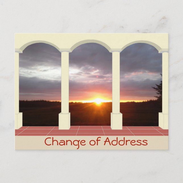 Personalised Change of Address Announcement Postcard (Front)