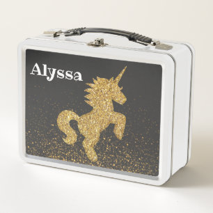 Personalised Changeable Name Unicorn Lunchbox