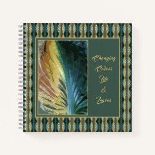 Personalised Changing Colours Autumn Leaf Journal