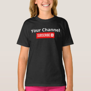 Personalised Channel Subscribe T-Shirt
