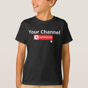 Personalised Channel Subscribe T-Shirt