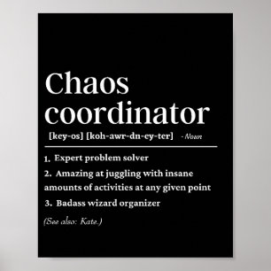 Personalised Chaos Coordinator definitin  Poster