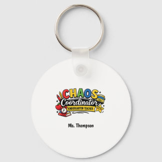 Personalised Chaos Coordinator Teacher Key Ring