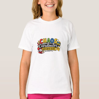 Personalised Chaos Coordinator Teacher T-Shirt