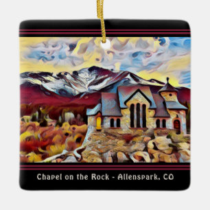 Personalised Chapel on the Rock Colorado Christmas Ceramic Ornament