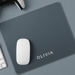 Personalised Charcoal Blue Custom  Mouse Mat<br><div class="desc">Upgrade your workspace with this personalised charcoal blue custom mouse pad. Featuring a sleek charcoal blue design, this mouse pad adds a touch of elegance and professionalism to any desk setup. Customise it with your name, monogram, or a unique design to make it truly your own. The smooth surface ensures...</div>