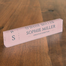 Personalised Charcoal Name Dusty Rose Gift