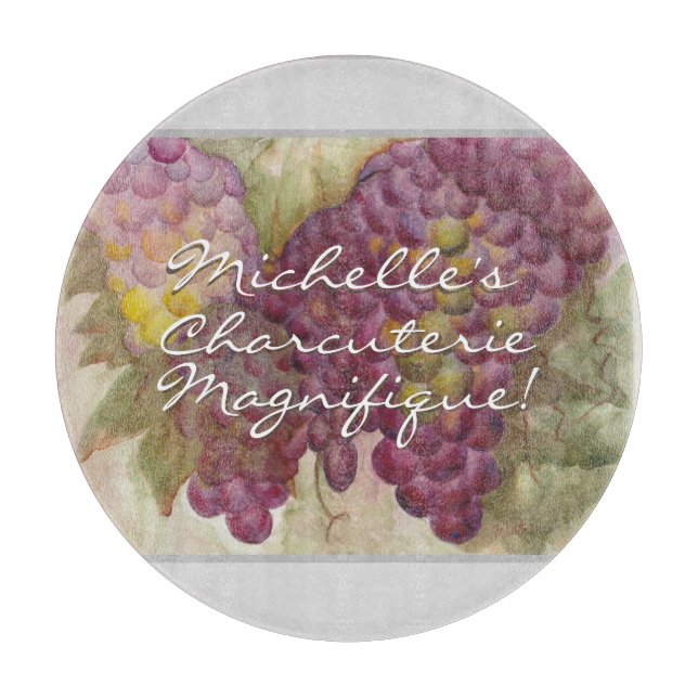 Personalised Charcuterie French Inspired Wine Gift Cutting Board (Front)