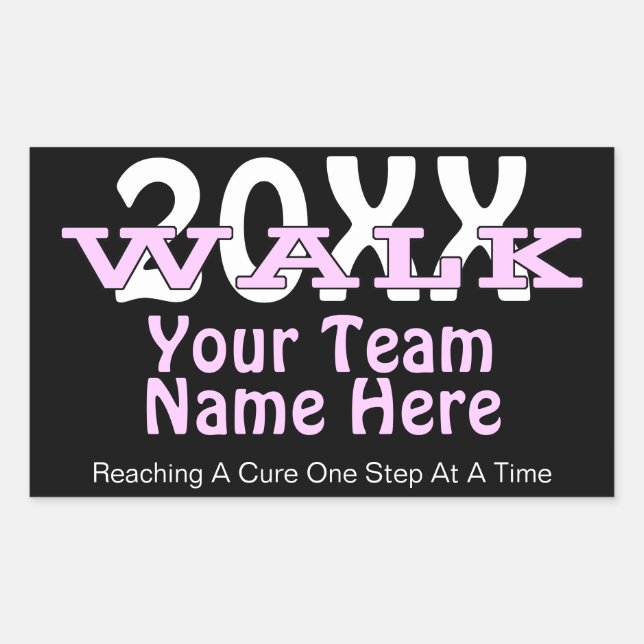 Personalised Charity Walk Sticker (Front)
