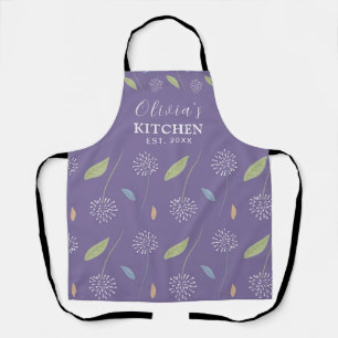 Personalised Charming Floral Wallpaper Apron