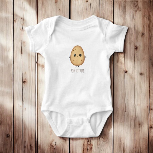 Personalised Charming Kawaii Potato Baby Bodysuit (Creator Uploaded)