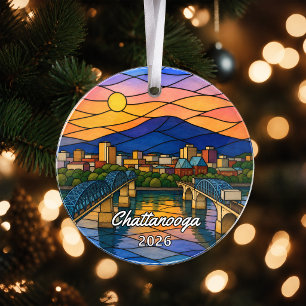 Personalised Chattanooga Acrylic Ornament, Custom Ornament