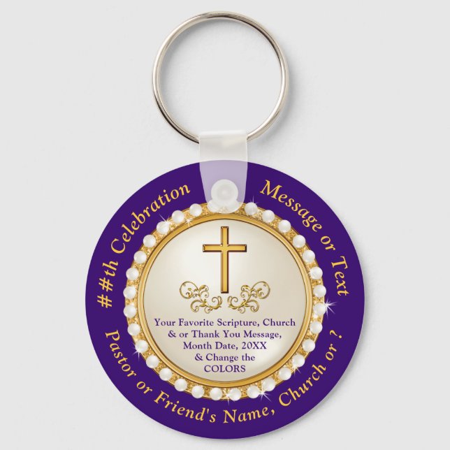 Personalised, Cheap Christian Gifts, ANY Occasion, Key Ring (Front)