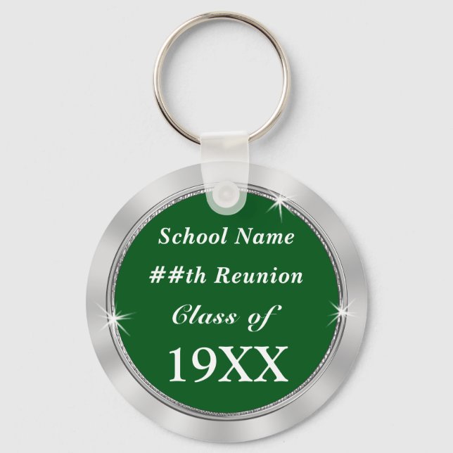 Personalised CHEAP Class Reunion Souvenir Ideas Key Ring (Front)