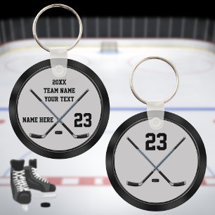 Personalised Cheap Hockey Gifts and Hockey Favours Key Ring