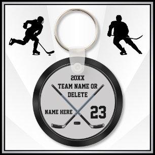 Personalised, Cheap Hockey Gifts. Hockey Favours Key Ring