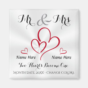 Personalised Cheap Wedding Favours for Guests Magnet
