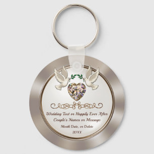 Personalised, Cheap Wedding Favours, Wedding Key Ring