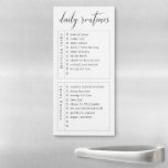 Personalised Checkbox 2 Sections Routine List Magnetic Notepad<br><div class="desc">Minimalist black and white personalised list of routine tasks, preprinted on a magnetic notepad with two sections for the morning and afternoon or evening so you can quickly and easily see what you need to do at different parts of your day. The simple and understated design is great for adults,...</div>