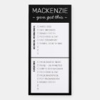 Personalised Checkbox Routine Reminders